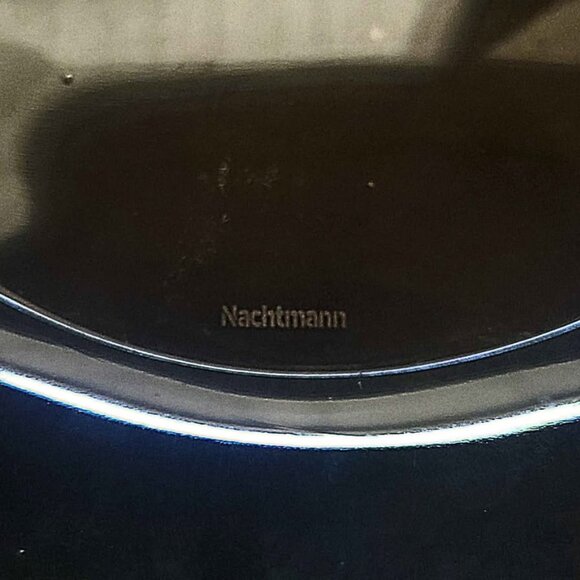 Nachtmann Crystal Candy/Nut Dish Mid Century Modern Look with Etched Nachtmann - Picture 3 of 6